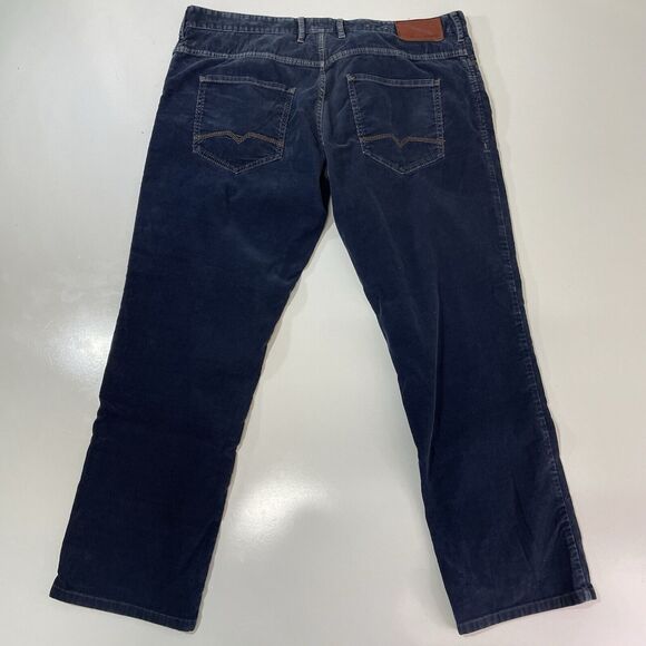 HUGO BOSS “Orange 24” Men’s Blue Corduroy Pants Regular Fit Size 40x30 - Picture 10 of 12